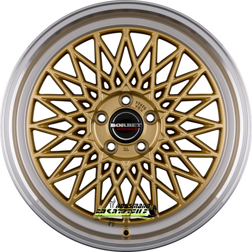 Borbet gold rim polished - borbet,